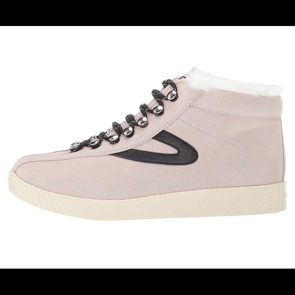 Tretorn Nylite Hi 50 Suede Faux Fur Hi Sneakers 8M - Picture 3 of 9